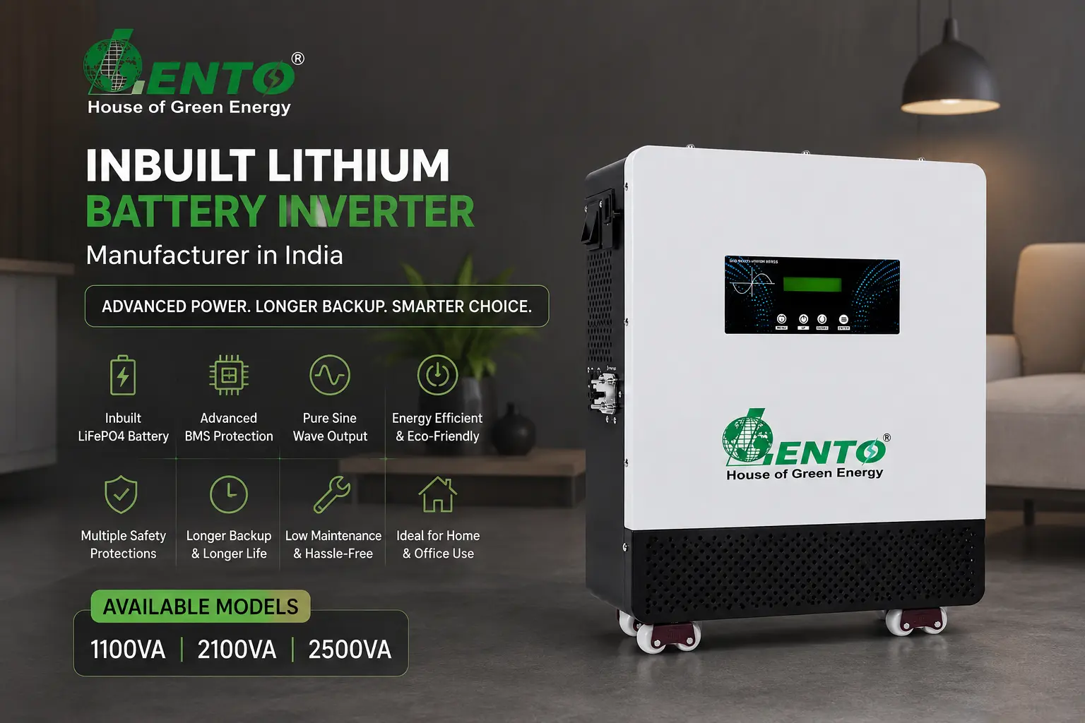 Inbuilt Lithium Battery Inverter Manufacturer in India: Complete B2B Guide